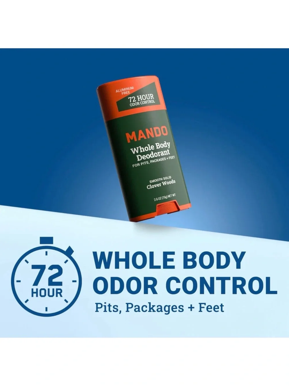 Mando Clover Woods Smooth Solid Whole Body Deodorant 2.6oz